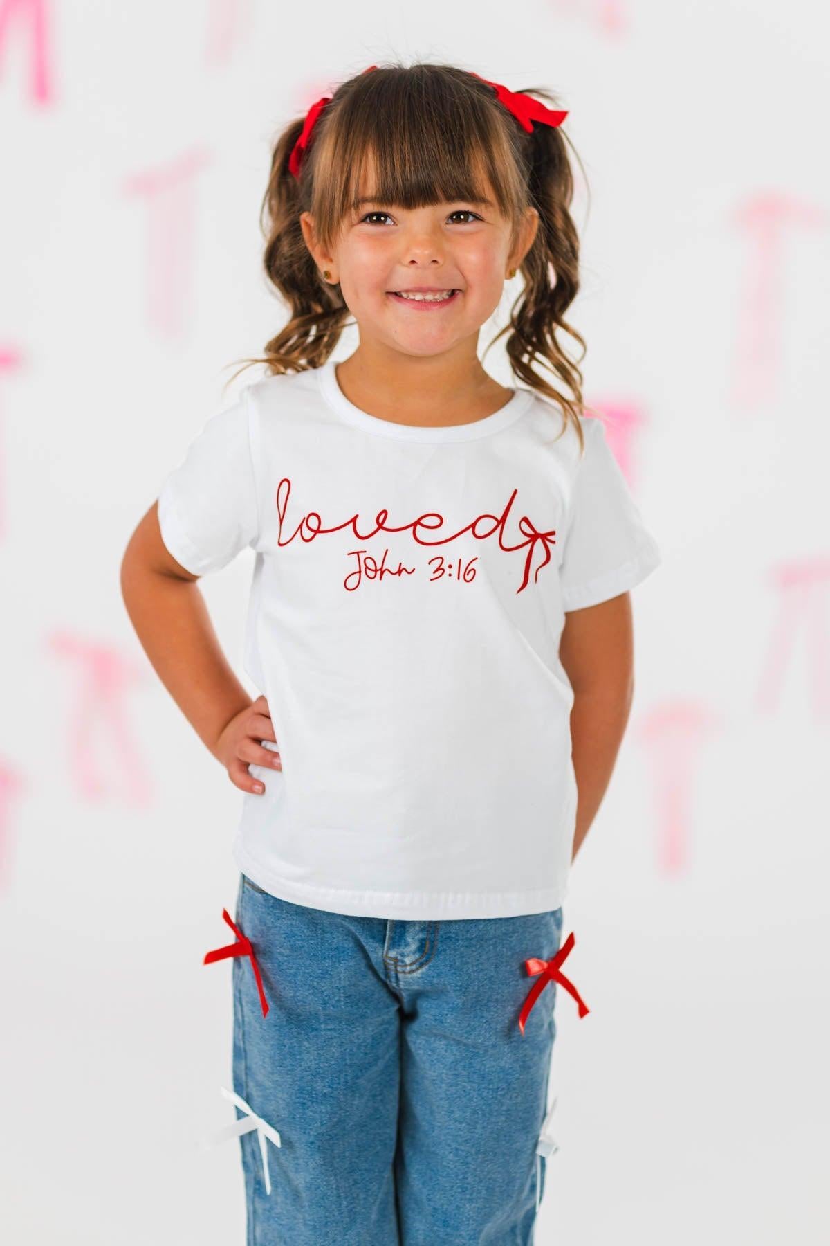 "Loved, John 3:16" Denim Pant Set