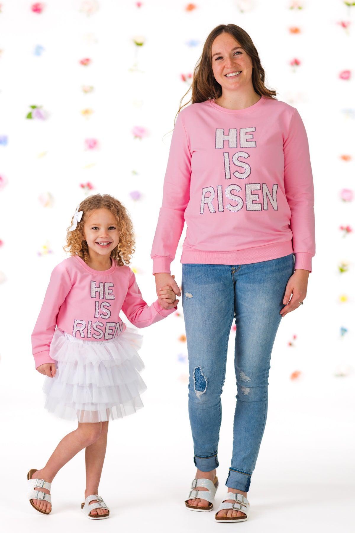 Mom & Me - "He Is Risen" Top & Skirt Set