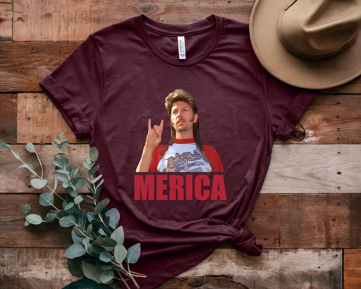 Joe Dirt Cartoon Print Short Sleeves