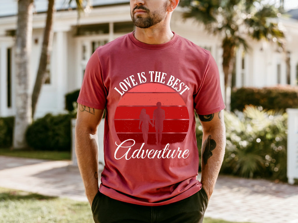 Couple On Vacation Summer Thin Printed Short Sleeves