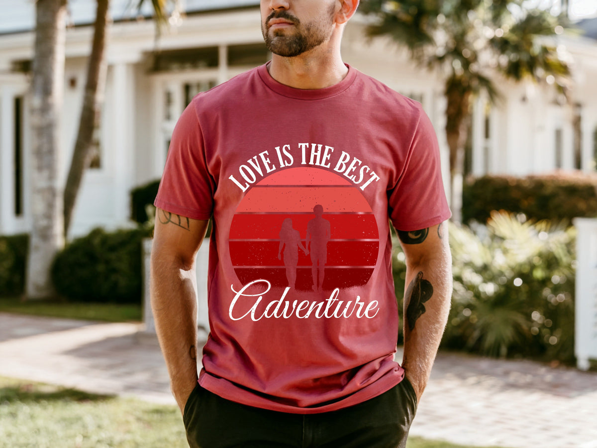 Couple On Vacation Summer Thin Printed Short Sleeves