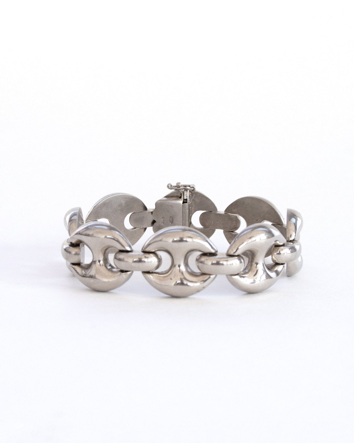 Silver Anchor Chain Bracelet