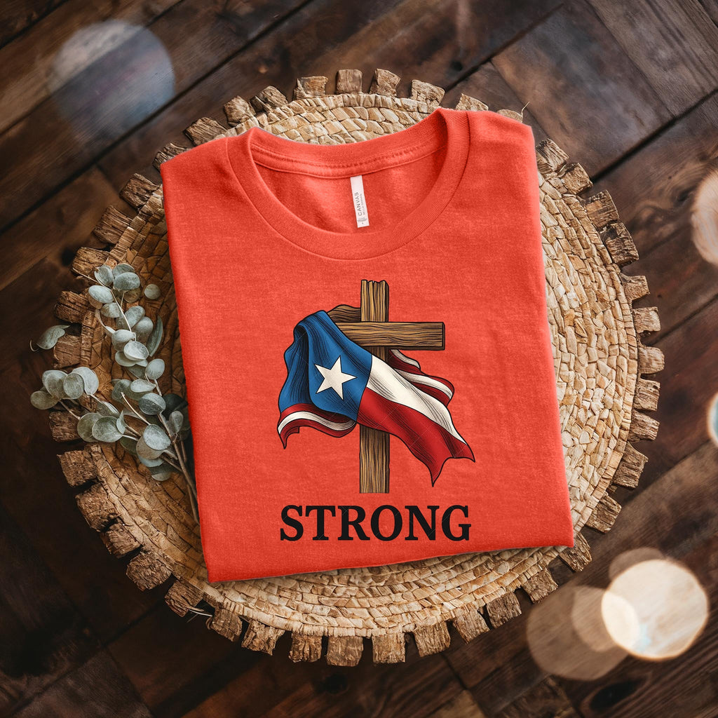 Retro Texas Strong God Bless Texas Print Sweatshirt