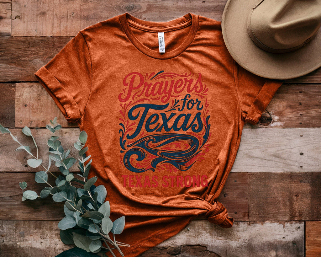 Retro Texas Strong God Bless Texas Print Sweatshirt