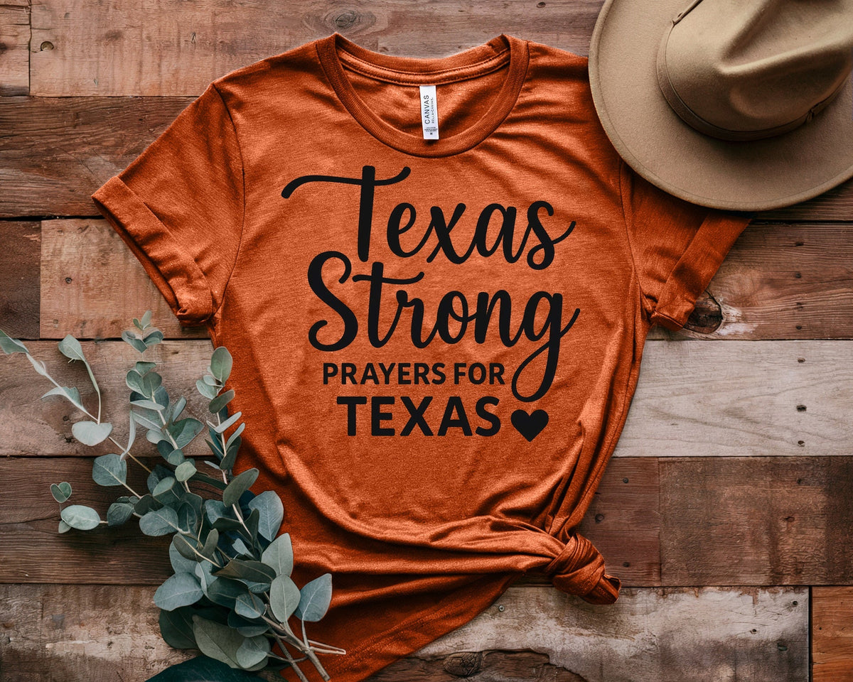 Retro Texas Strong God Bless Texas Print Sweatshirt
