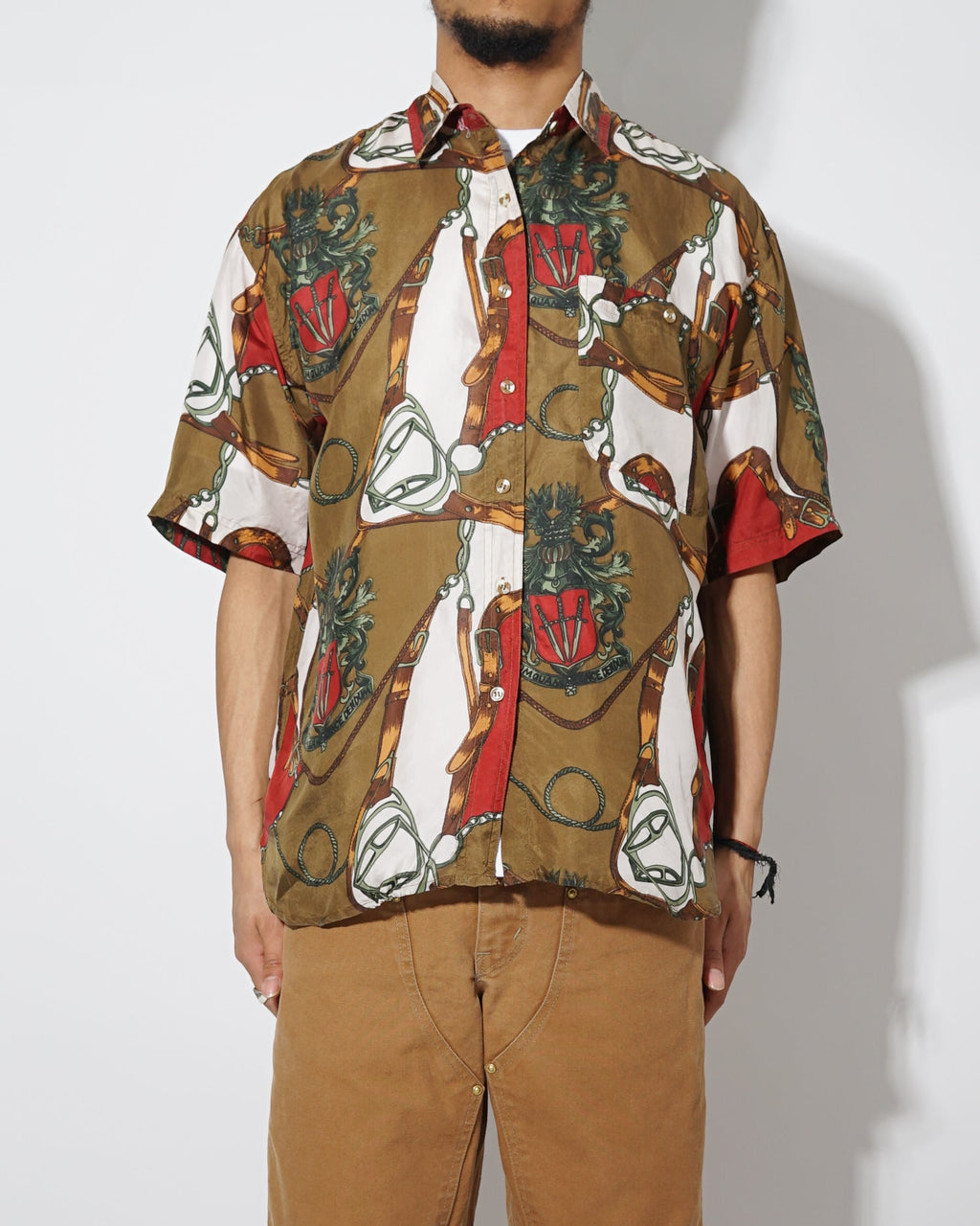 Silk Shirt Short Sleeve / Pattern C