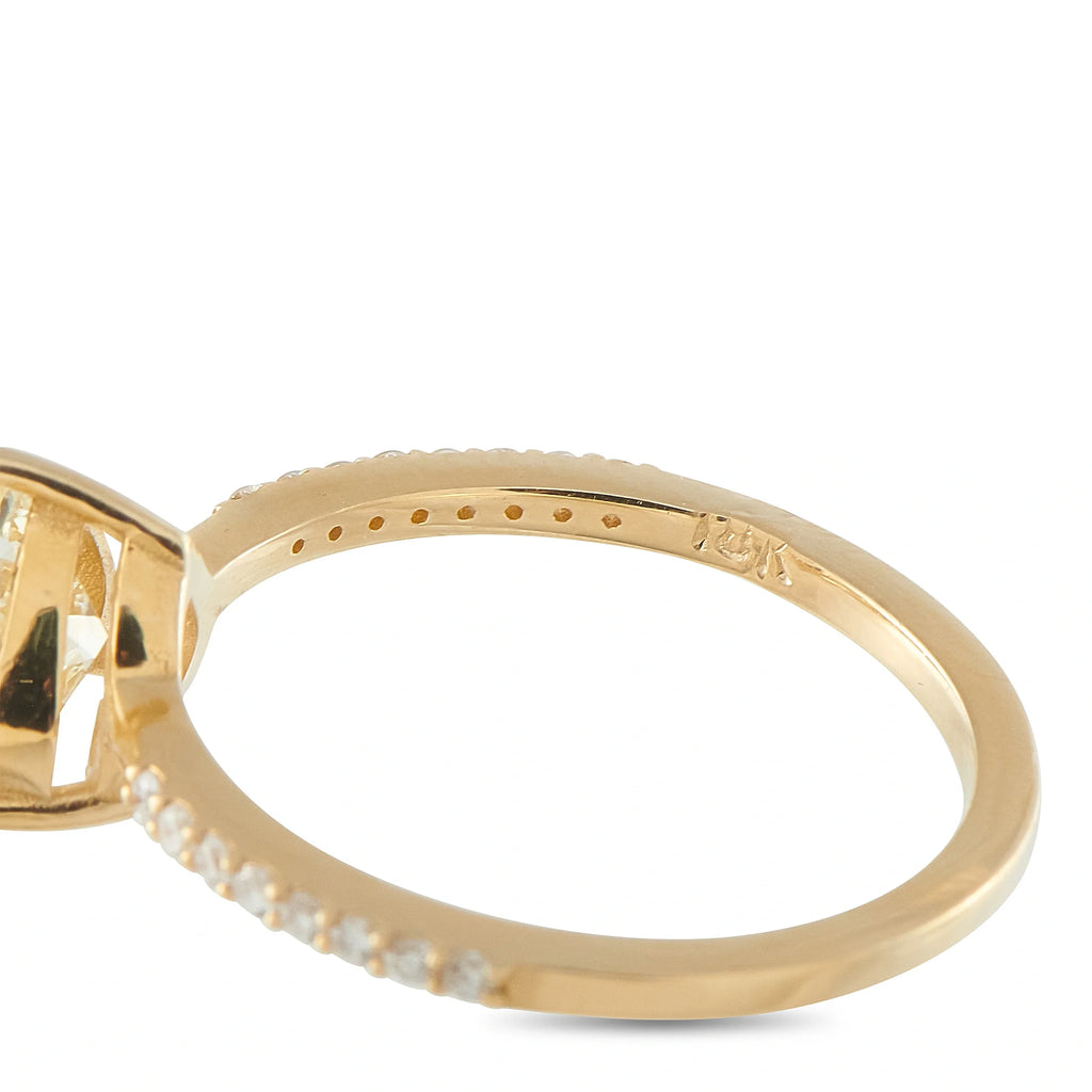 LB Exclusive 18K Yellow Gold 1.47ct Diamond Ring MF03-080726