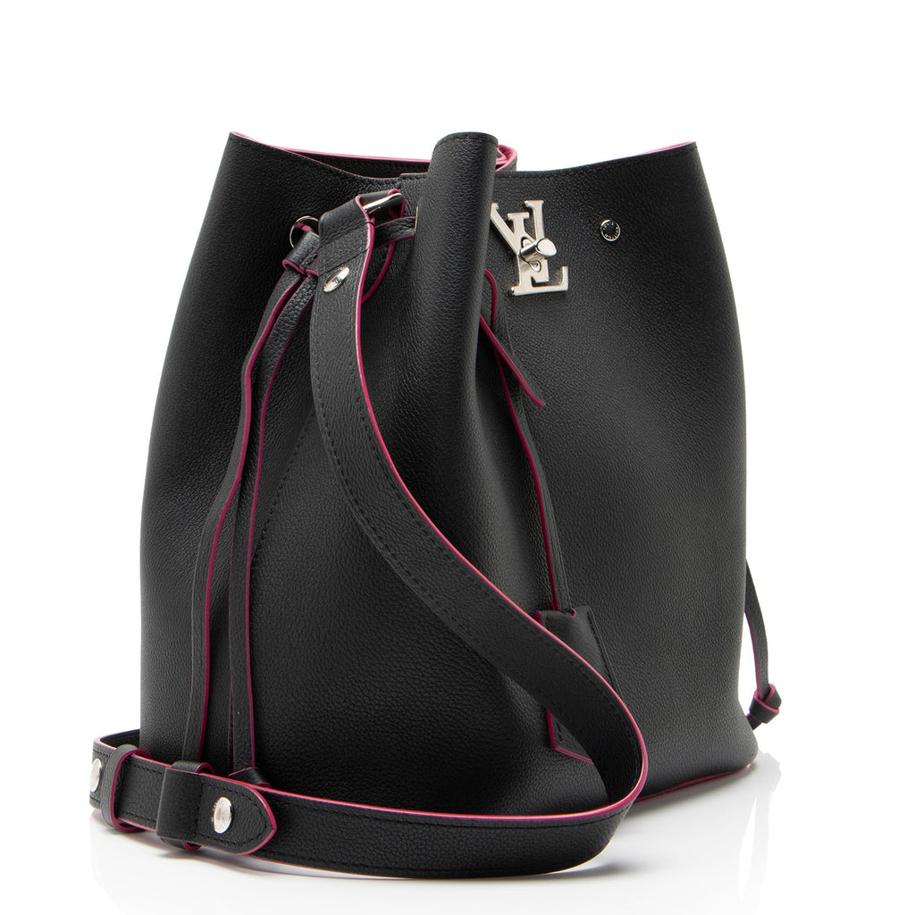 Louis Vuitton Calfskin Lockme Bucket Bag