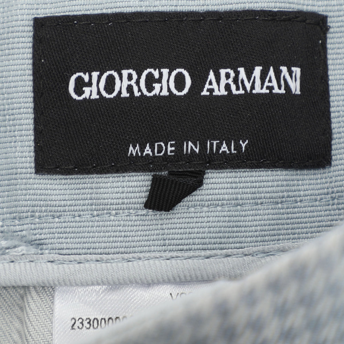 Giorgio Armani Blue Silk Wide Leg Trouser