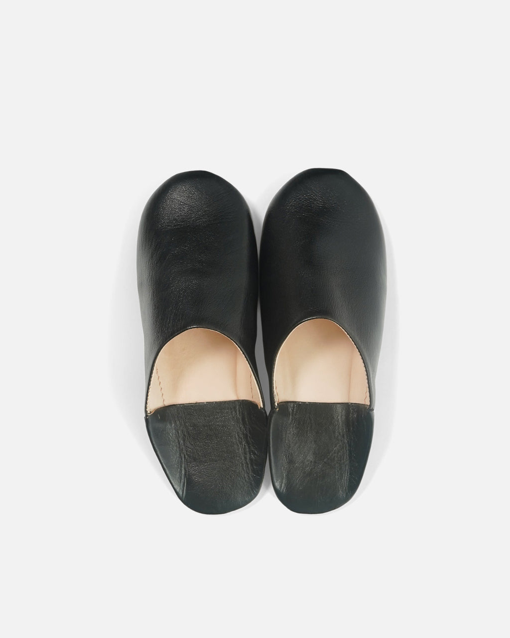Moroccan Babouche Basic Slippers / Black