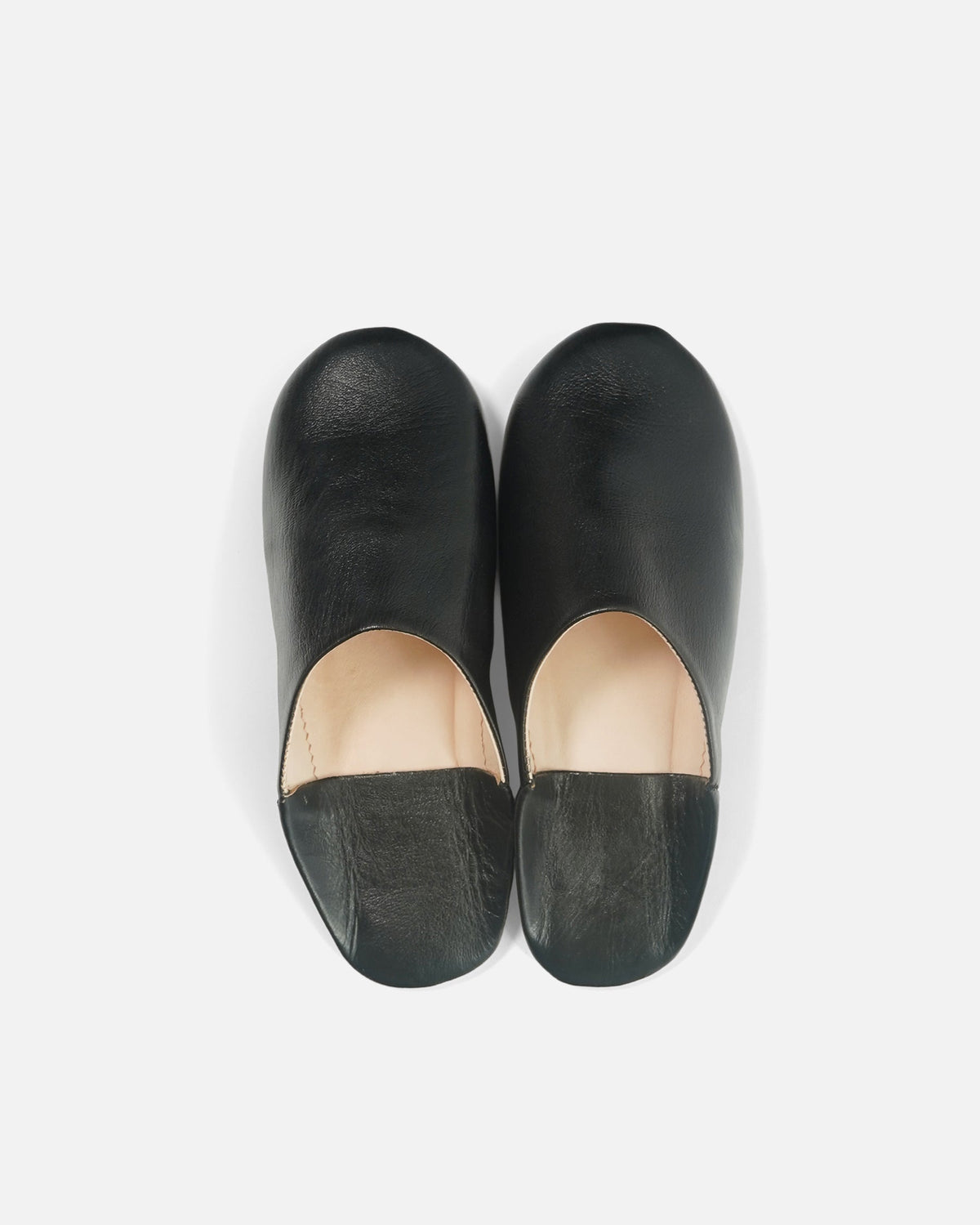 Moroccan Babouche Basic Slippers / Black