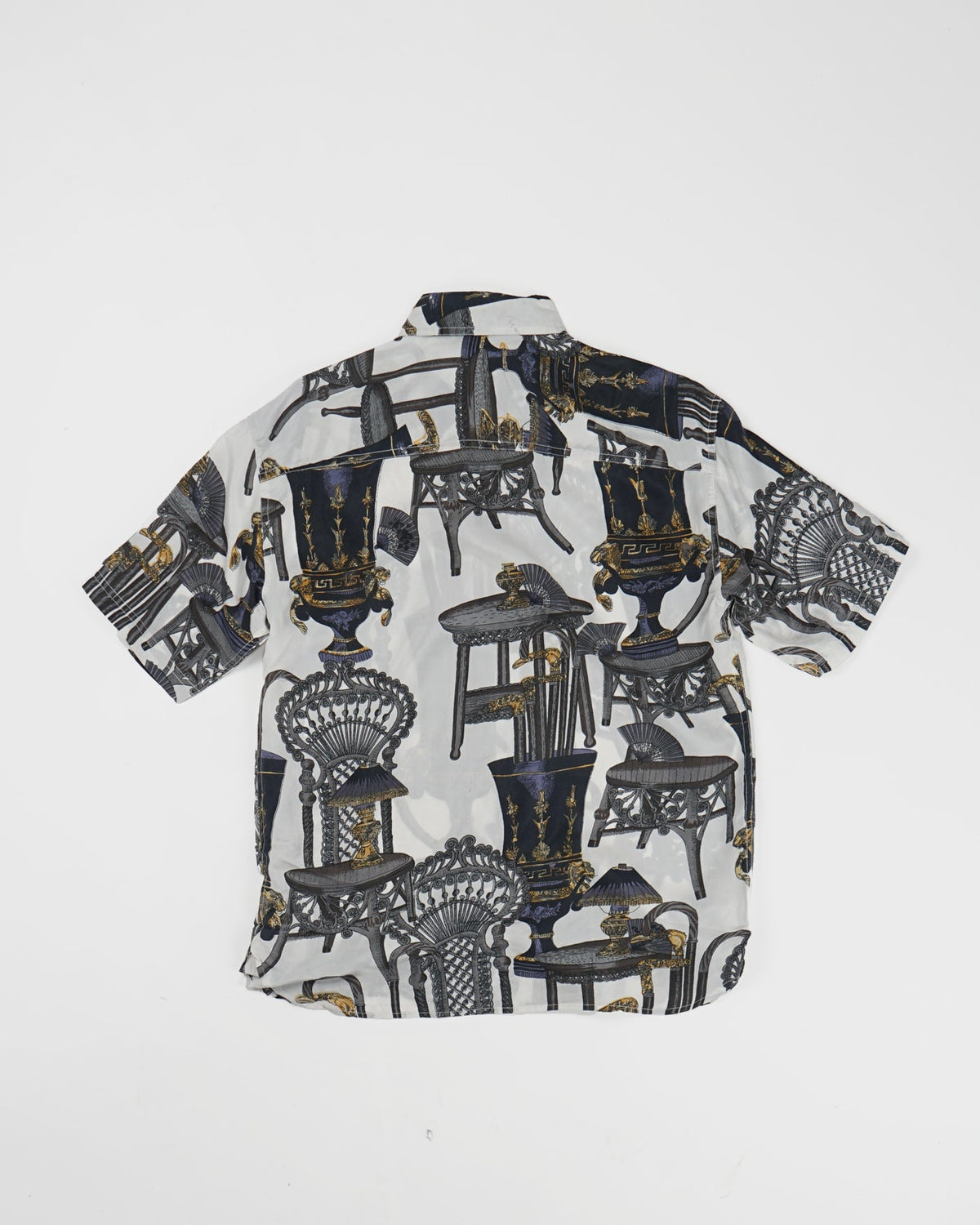 Silk Shirt Short Sleeve Pattern / H