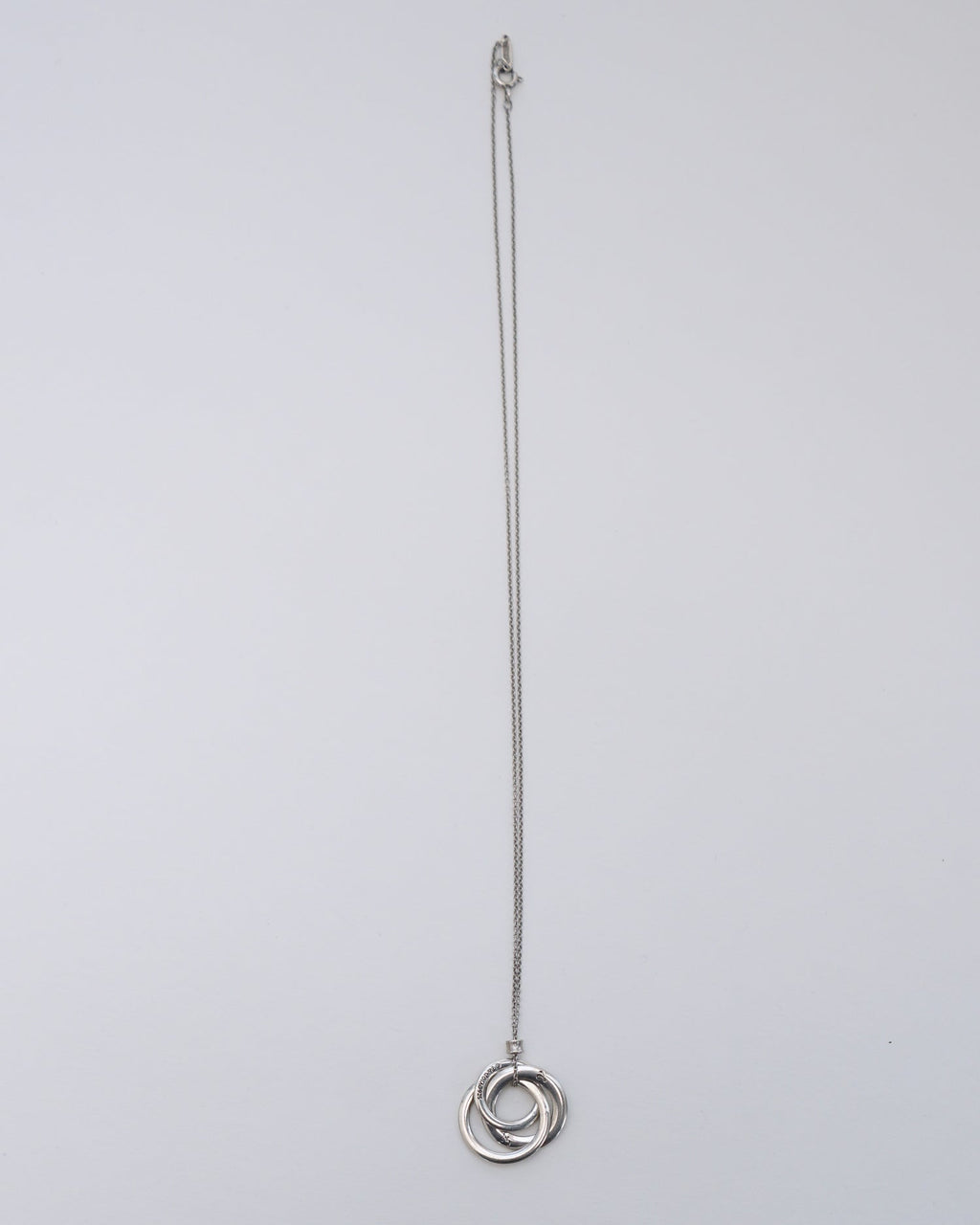 Silver Interlocking 3 Circles Necklace