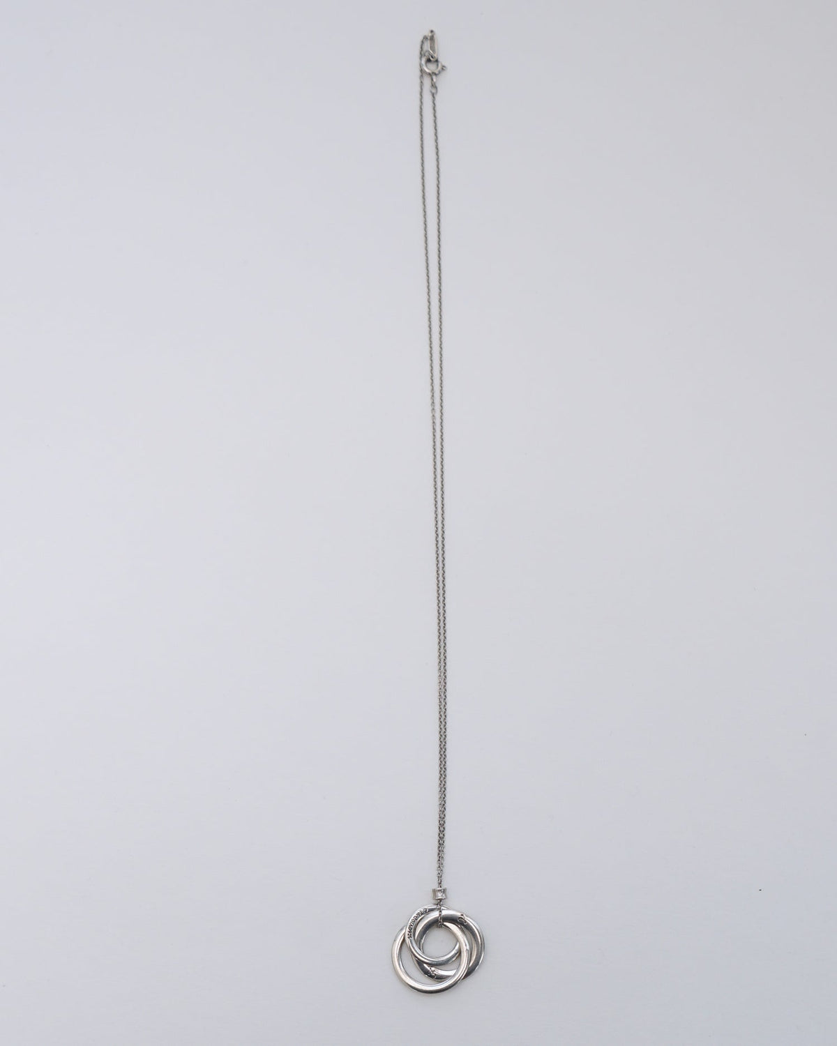 Silver Interlocking 3 Circles Necklace