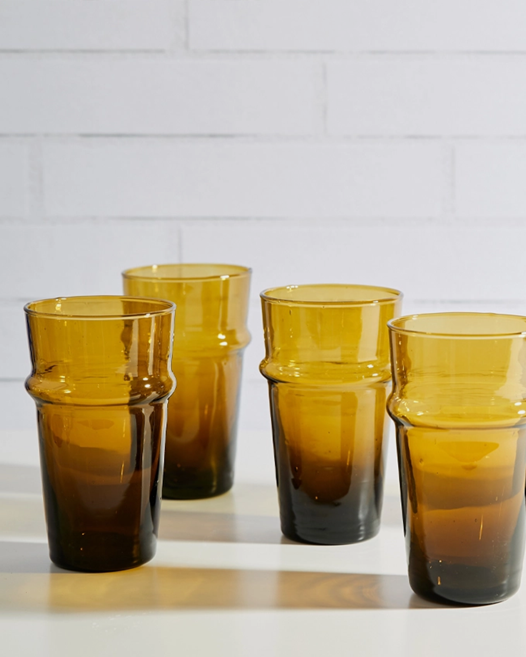 Moroccan Beldi Glass / Amber