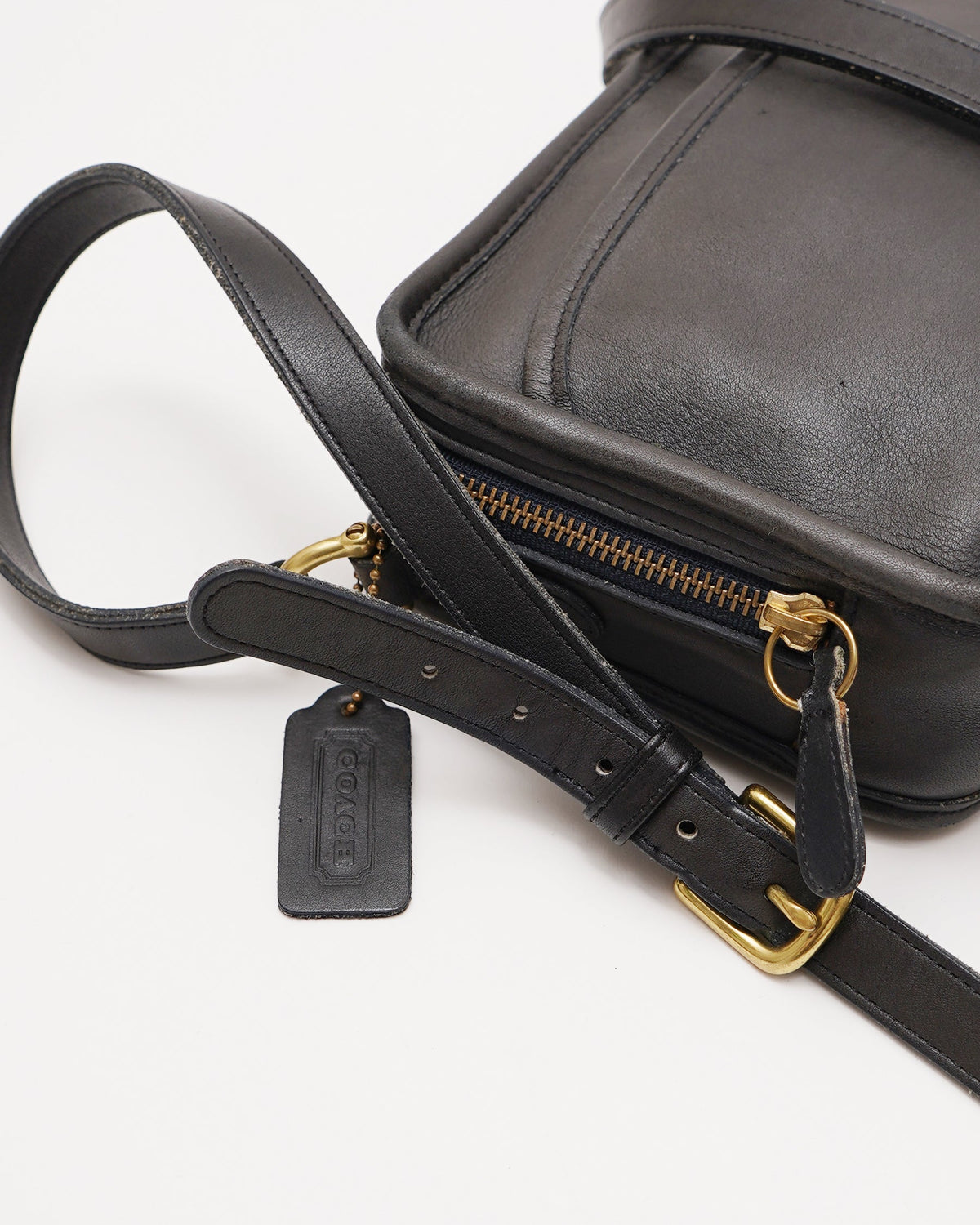 Black Leather Shoulder Bag