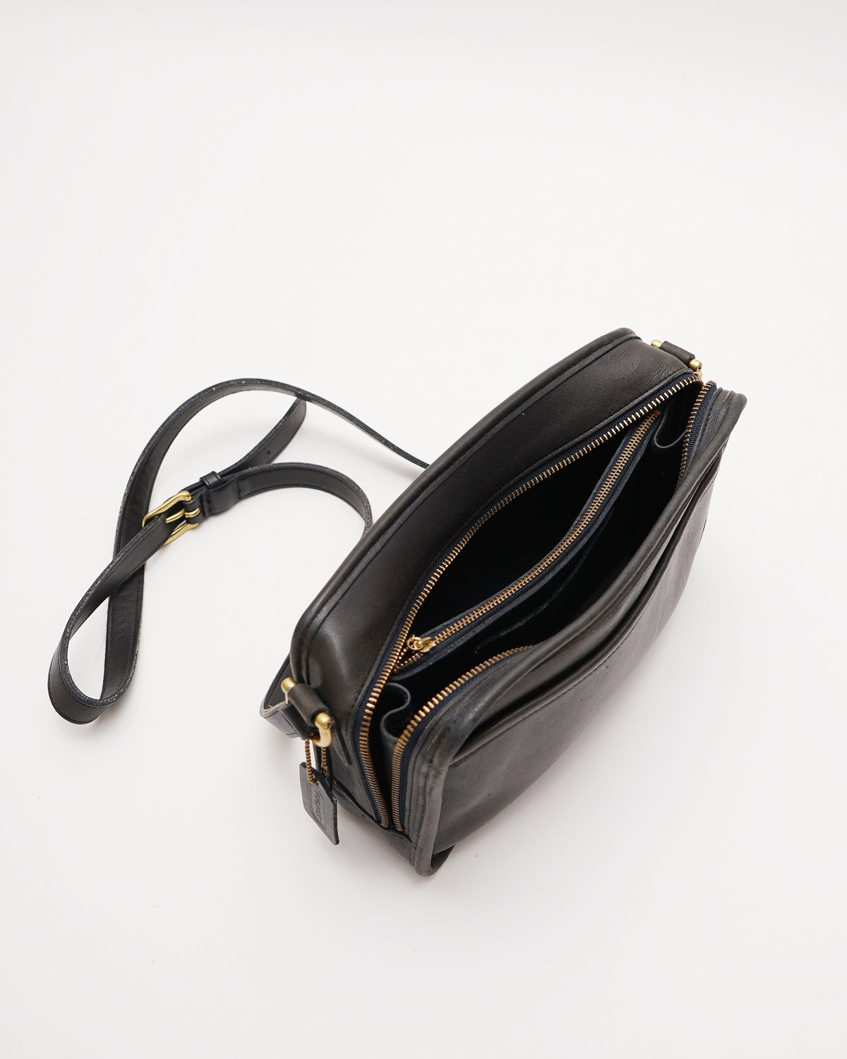 Black Leather Shoulder Bag