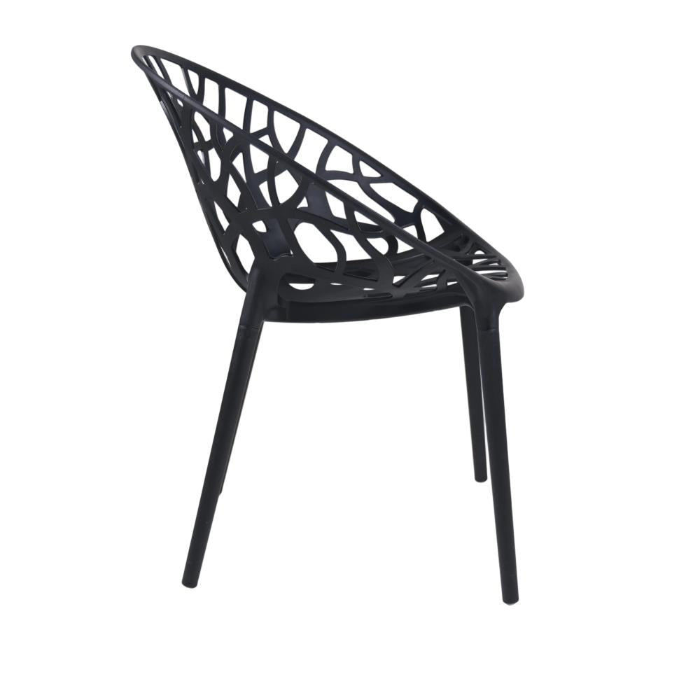 Modern Plastic Dining Chairs with Durable Construction and Sleek Design