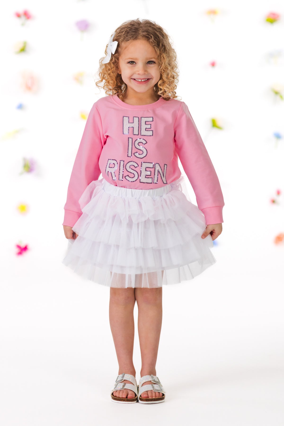 Mom & Me - "He Is Risen" Top & Skirt Set