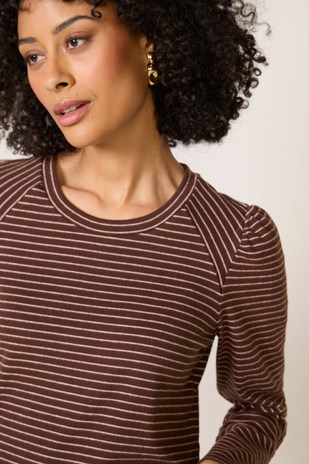 Women's Jeanne Stripe Puff Sleeve Top
