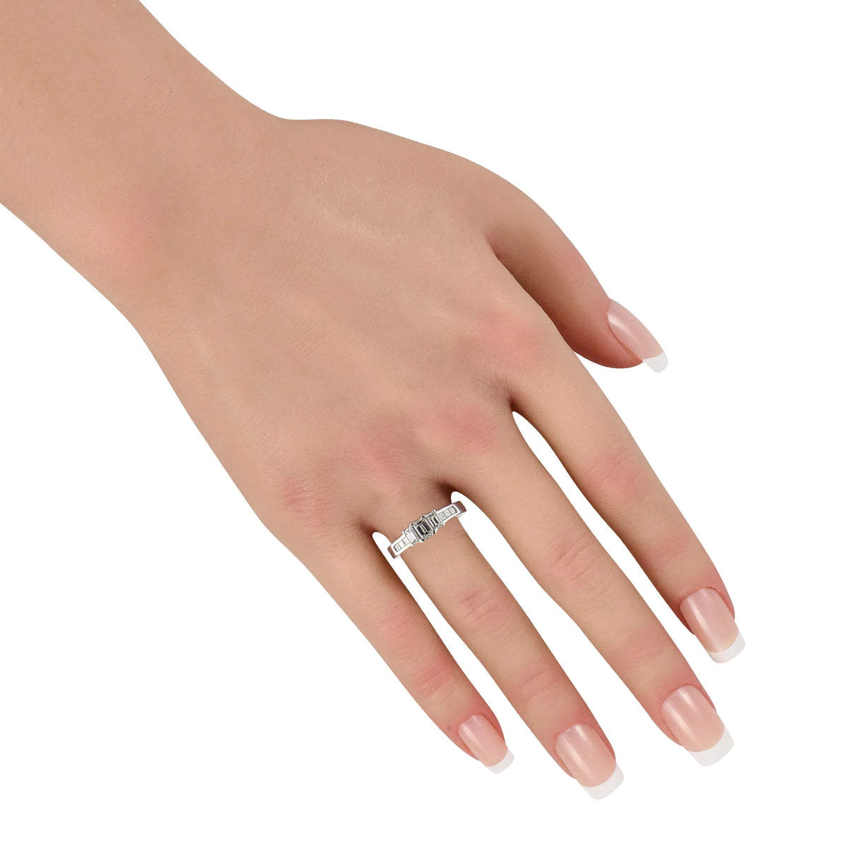 LB Exclusive 18K White Gold 1.0ct Diamond Ring MF35-070126
