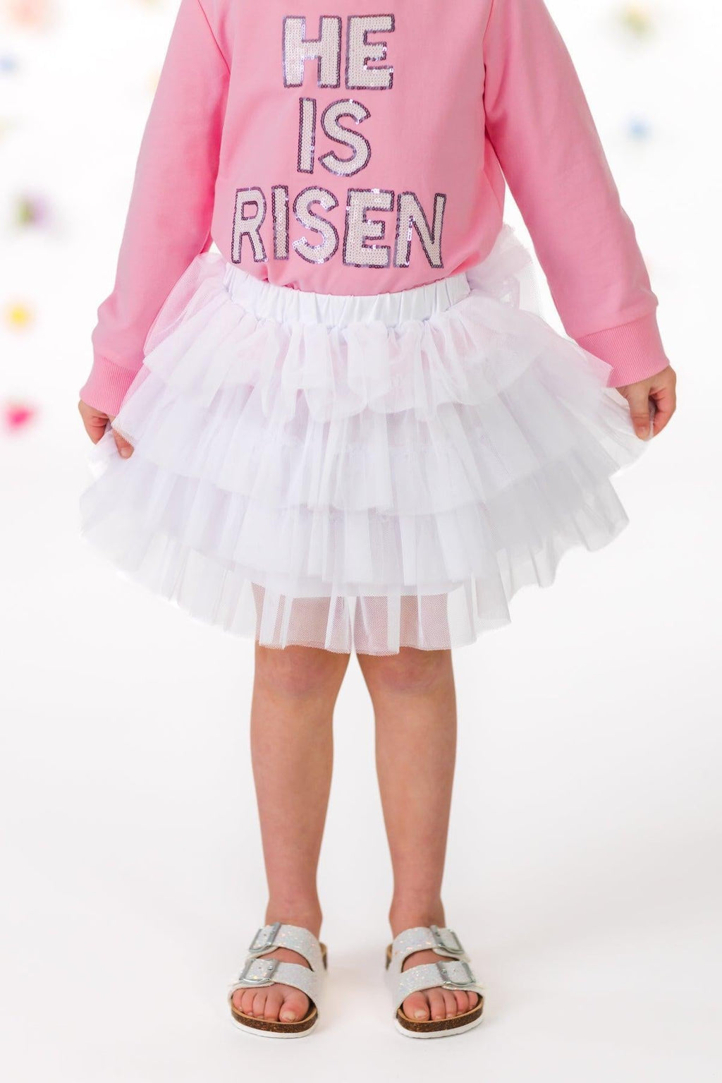 Mom & Me - "He Is Risen" Top & Skirt Set