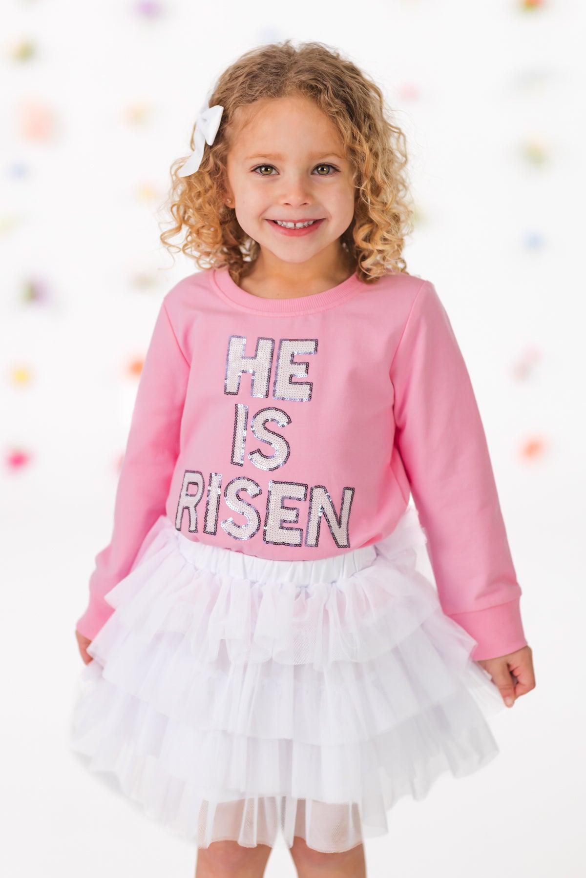 Mom & Me - "He Is Risen" Top & Skirt Set