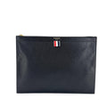 Thom e Zip Document Holder Leather With Applique Calfskin Briefcase Bag (Pre-Owned)