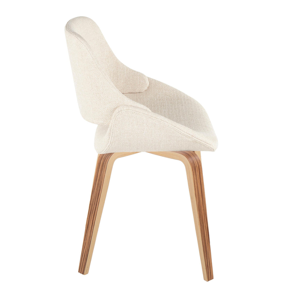 Mid-Century Modern Upholstered Dining Chairs Set of 2