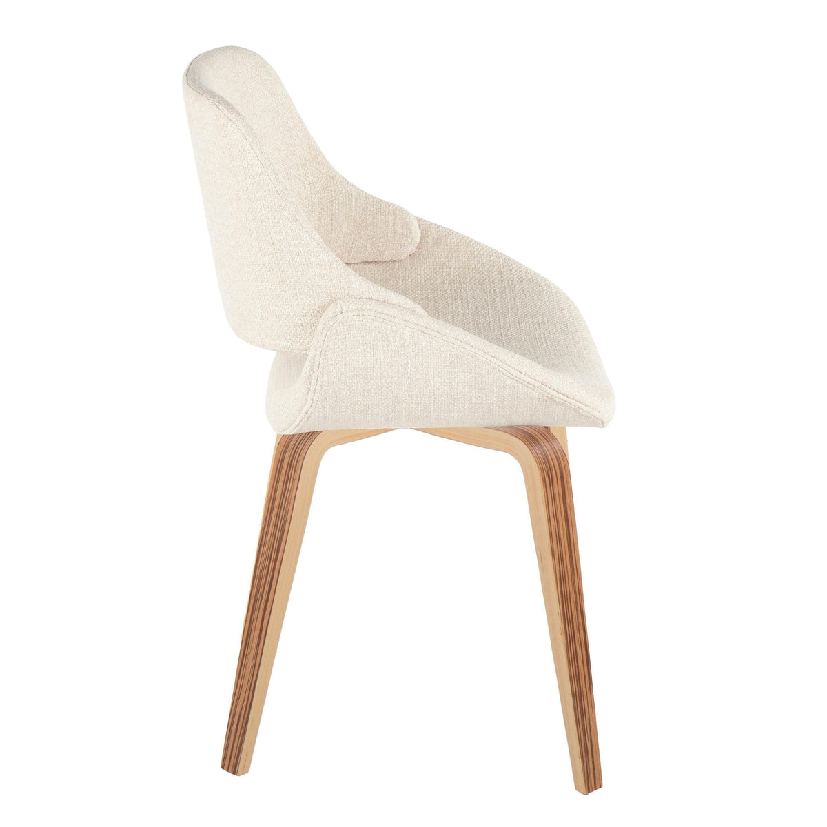 Mid-Century Modern Upholstered Dining Chairs Set of 2