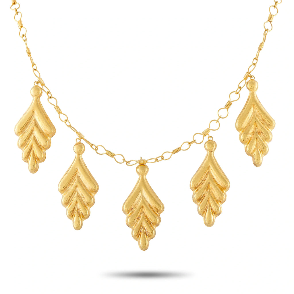 Ilias Lalaounis 18K Yellow Gold Leaf Necklace IL11-100226
