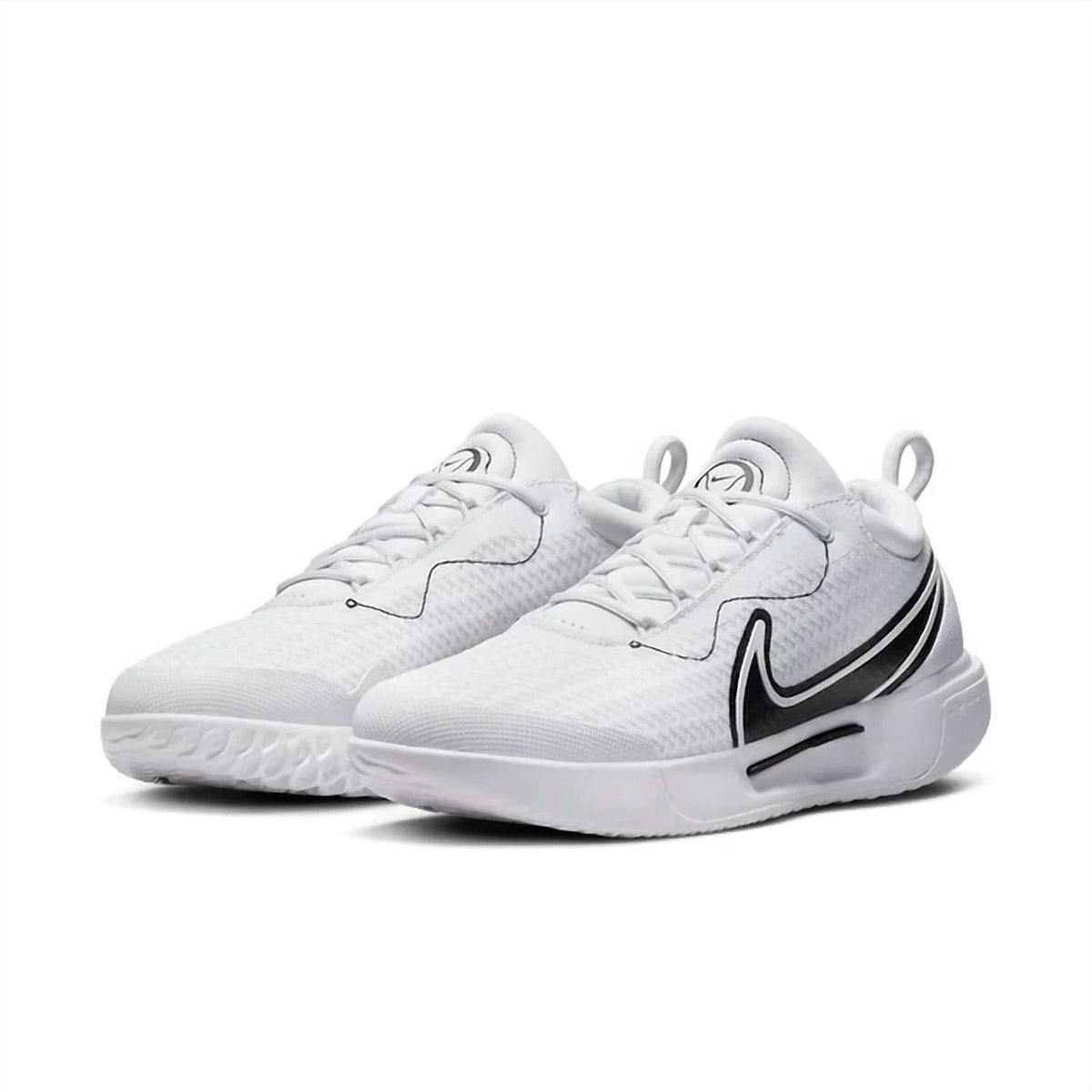 Men's Court Zoom Pro Hc Sneakers In White/ Black