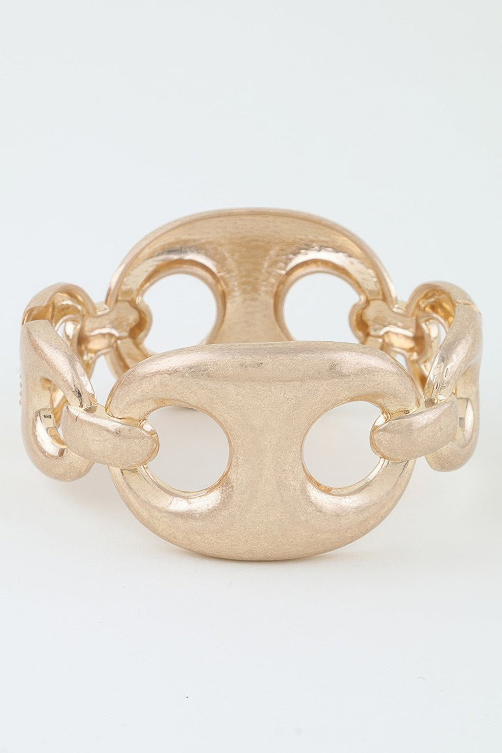 Hammered Mariner Chain Cuff Bracelet