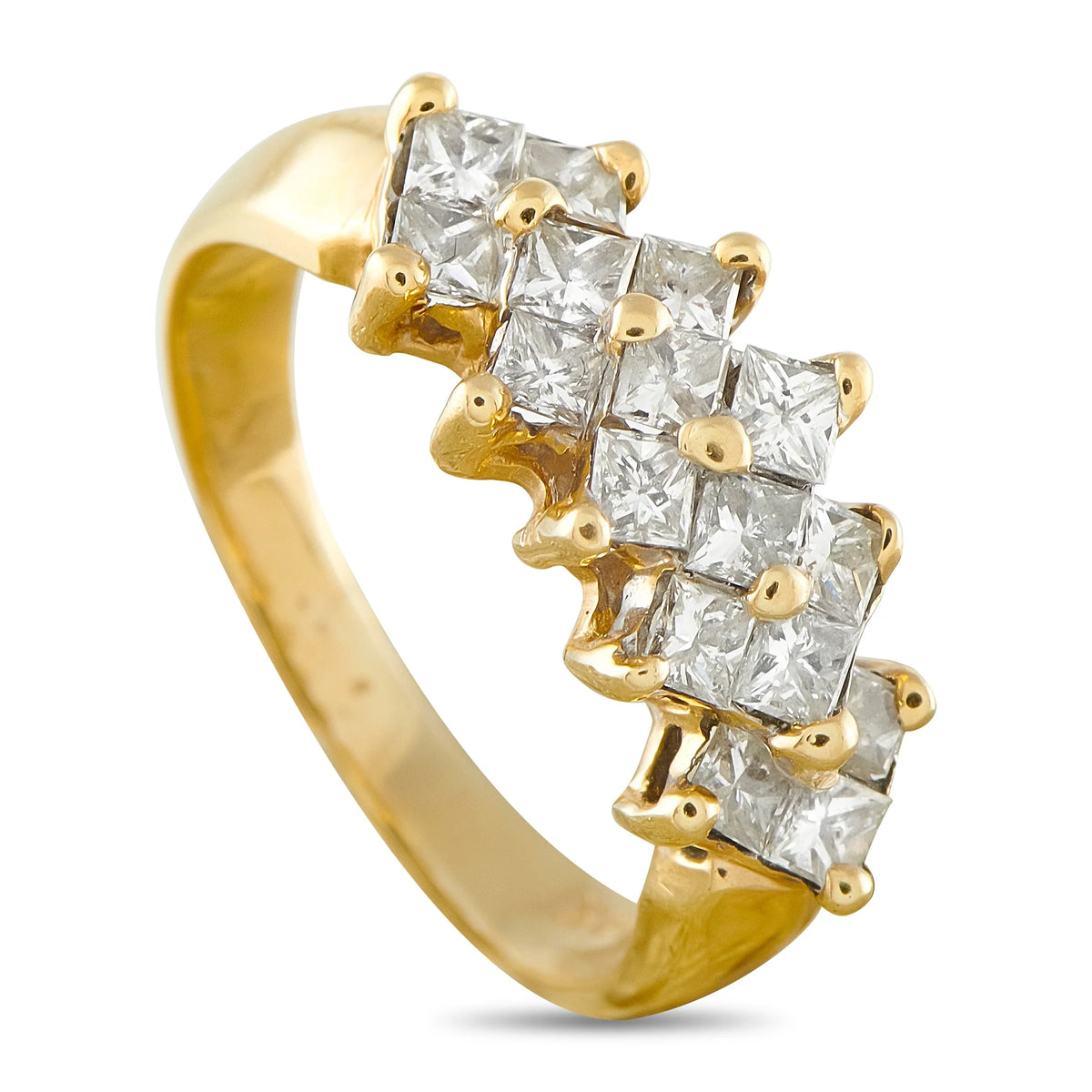 LB Exclusive 14K Yellow Gold 1.60ct Diamond Ring MF05-081226