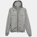 Moncler Grey Nylon Zip Up Windbreaker
