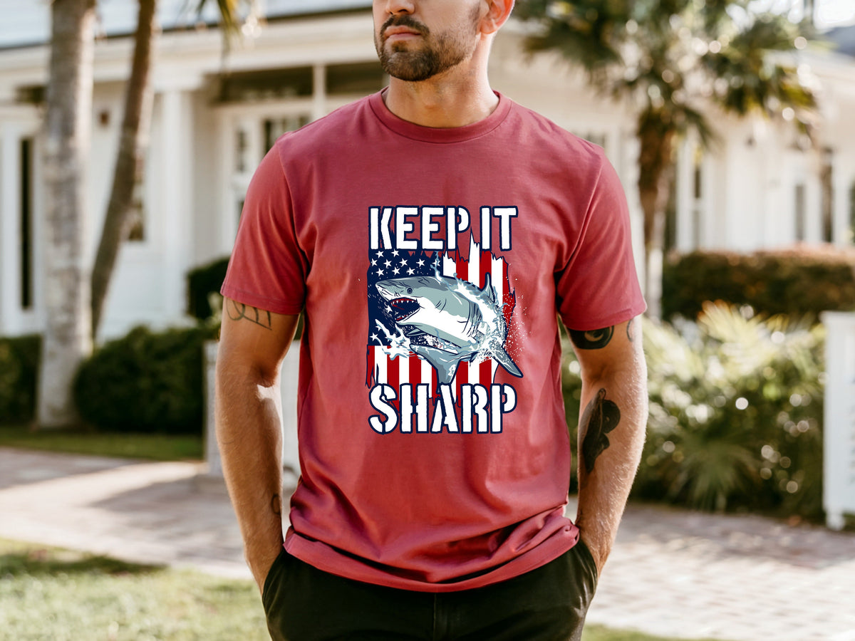Jaws Men's Cartoon Casual T-shirt