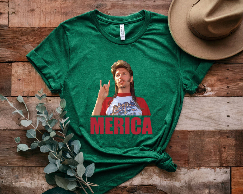 Joe Dirt Cartoon Print Short Sleeves