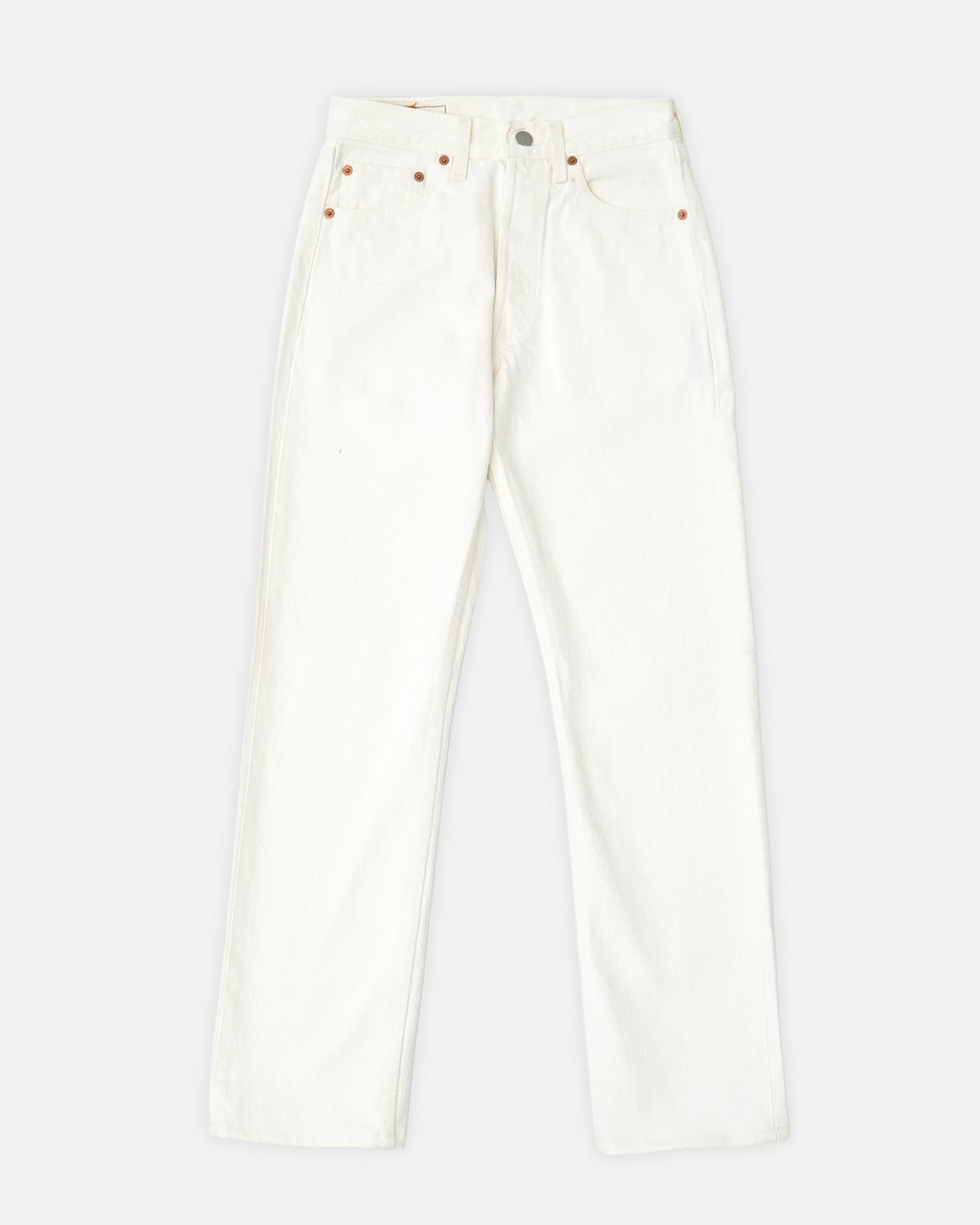 501 Straight Fit White Denim Pants / size: 27