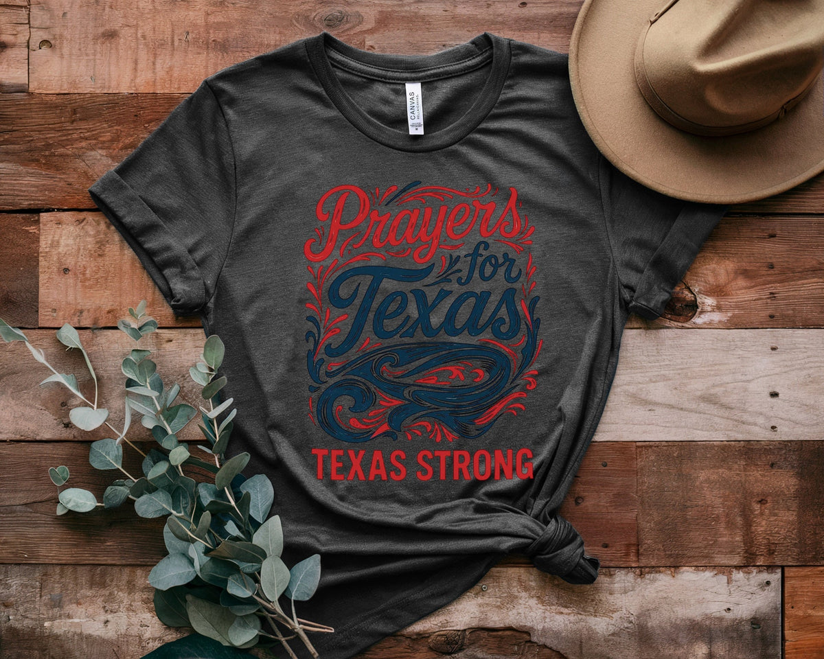 Retro Texas Strong God Bless Texas Print Sweatshirt