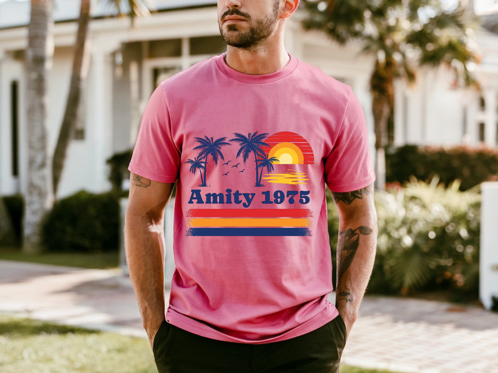 Jaws Neutral Solid Color Simple T-shirt