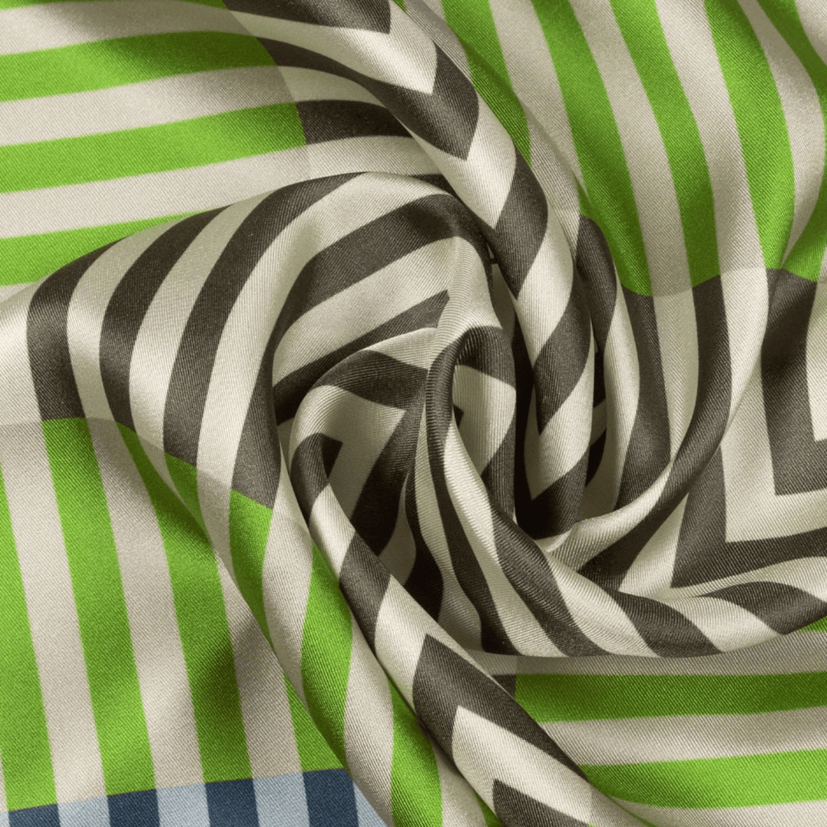 Concentric Stripes Silk Square