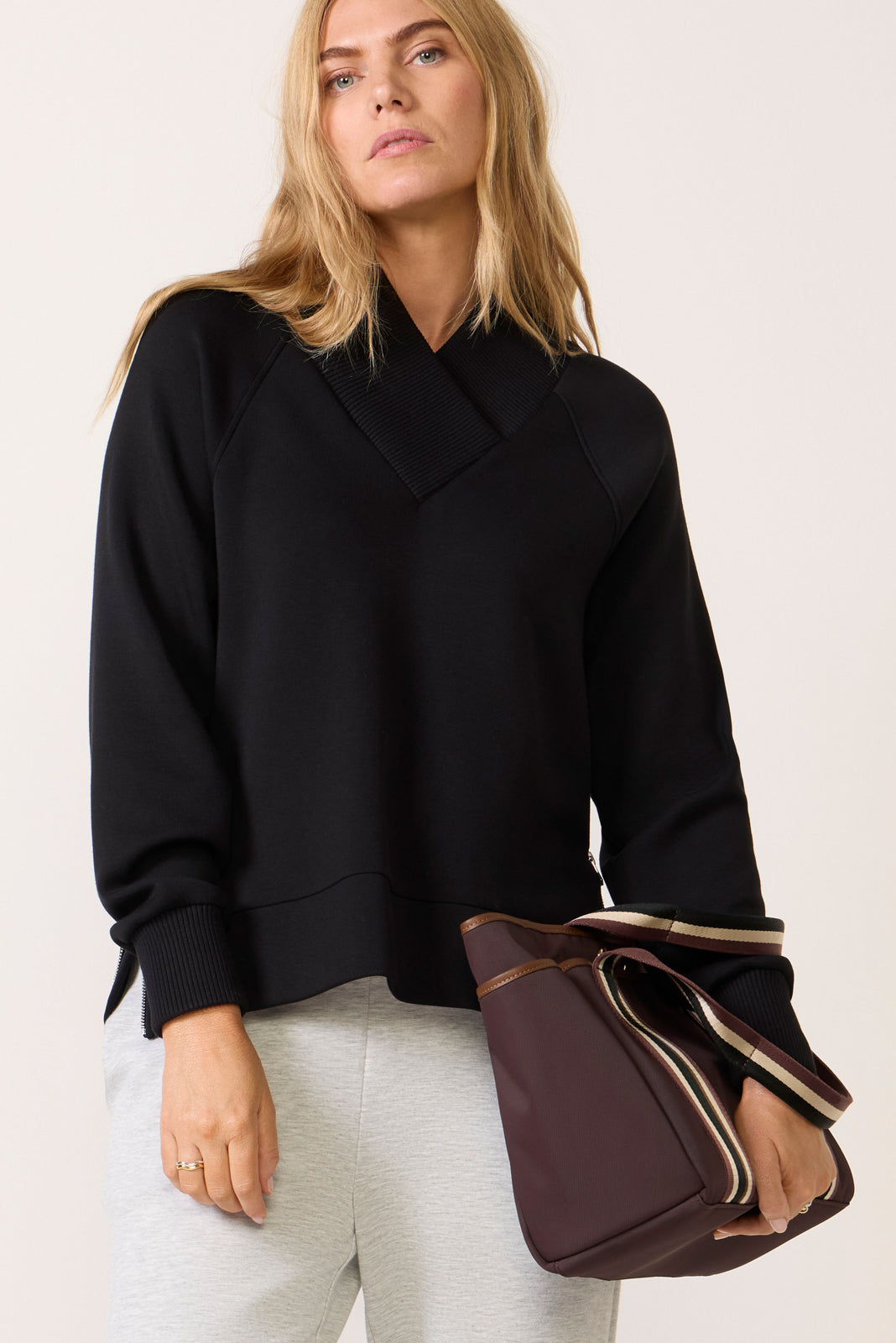 Women's Macie Zip Hem Sweat Top