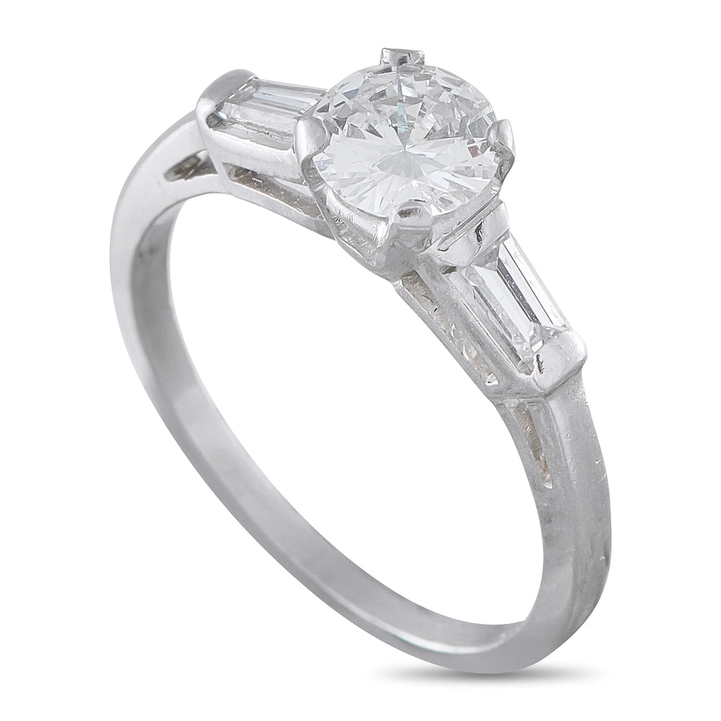 LB Exclusive Platinum 0.95ct Diamond Ring MF13-081226