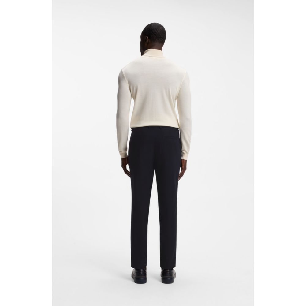 Tapered-fit performance pants in virgin wool