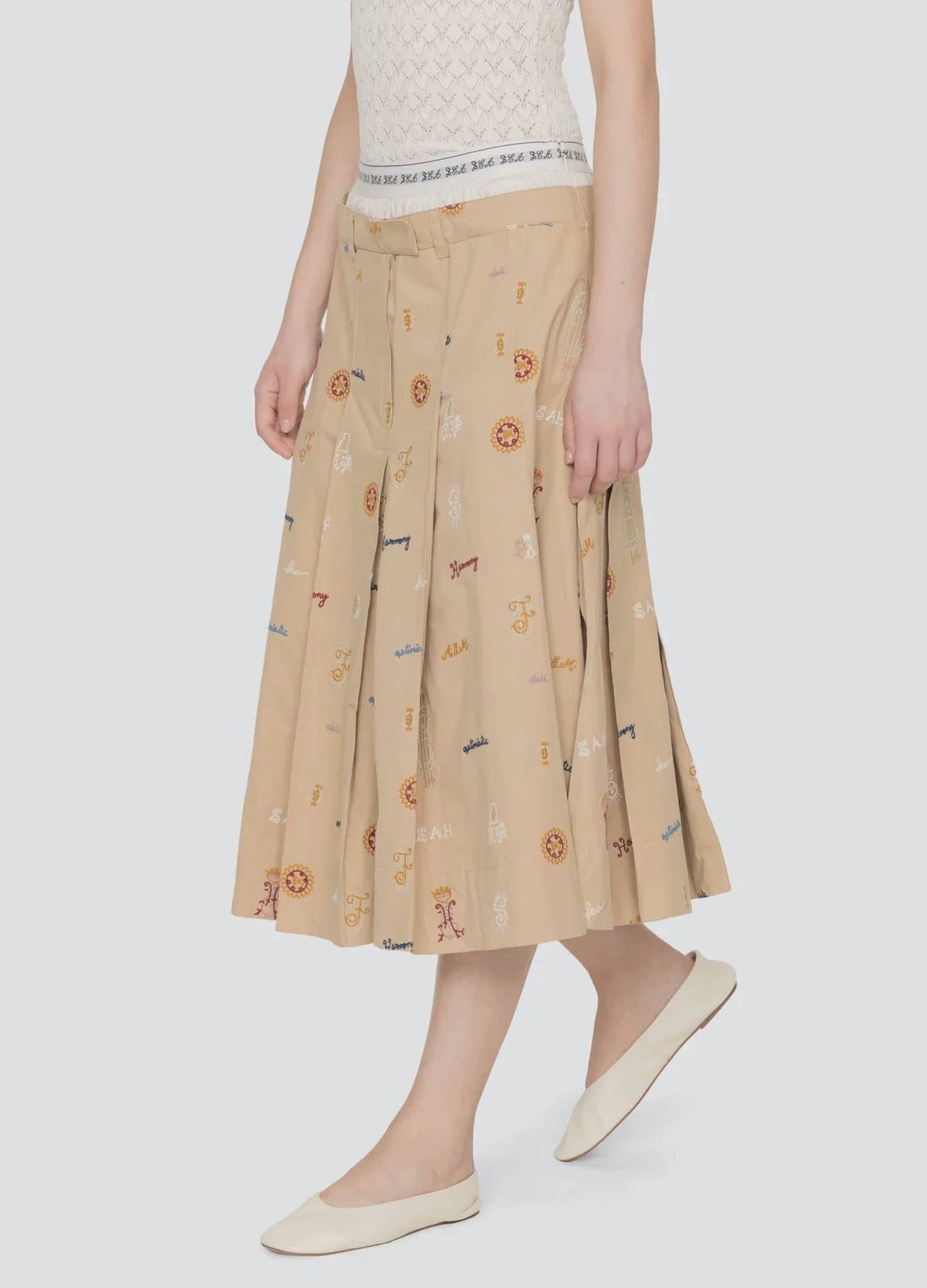 Juliet Midi Skirt In Camel
