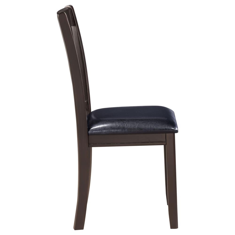 Modern Dining Side Chairs with Decorative Lattice Backs