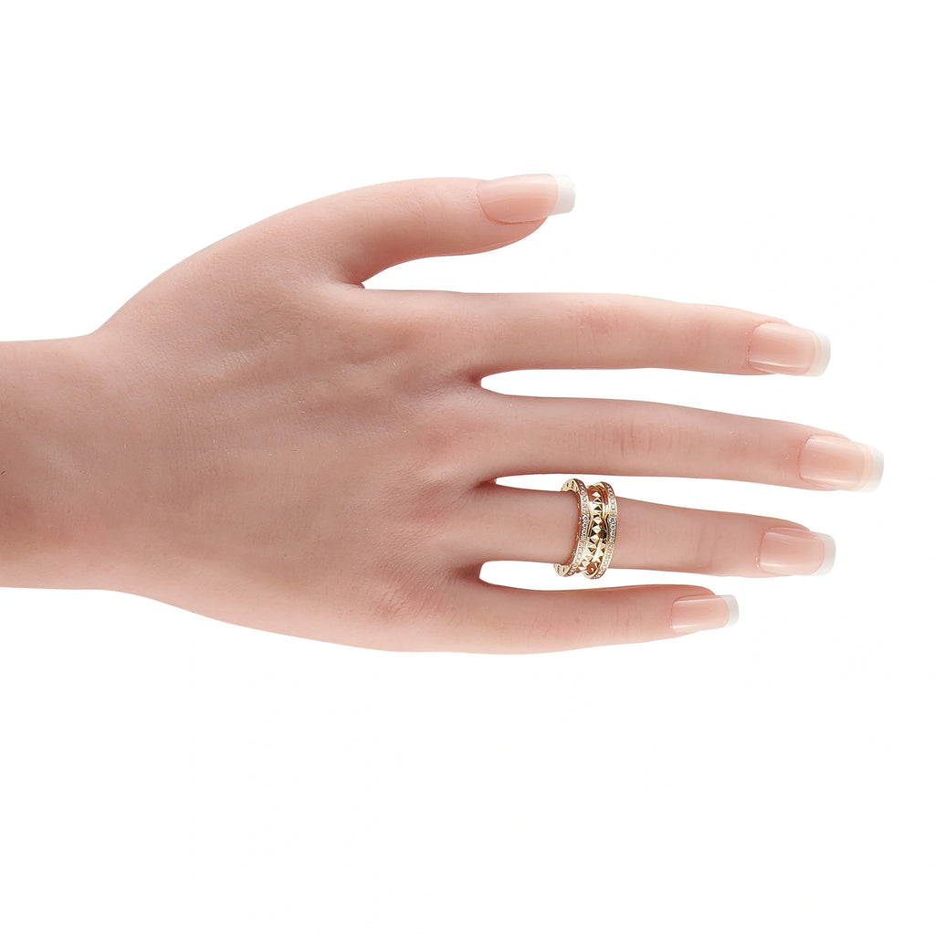 Bvlgari B.Zero1 18K Yellow Gold 0.67ct Diamond Ring BV07-0813216