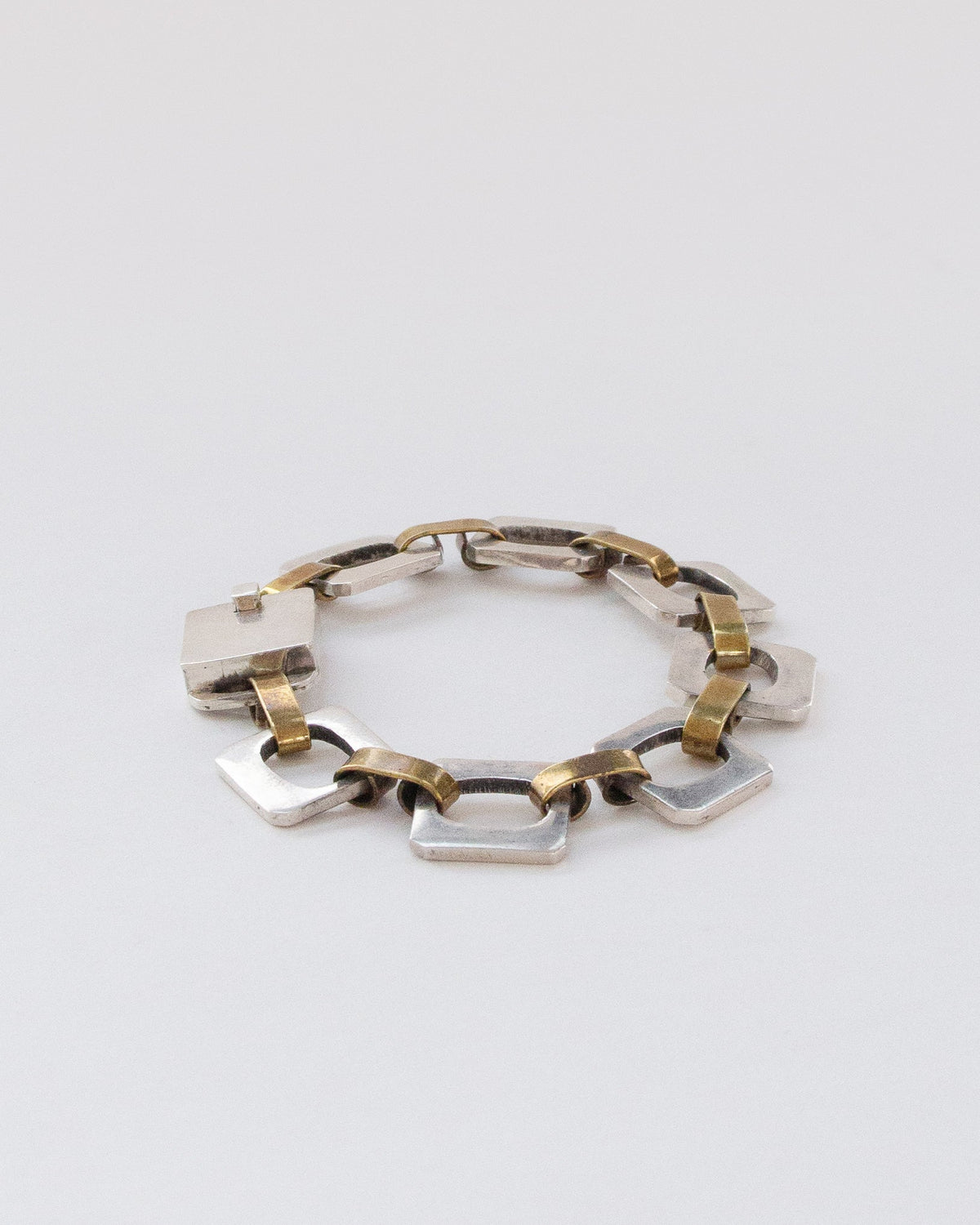 Silver x Brass Chain Bracelet