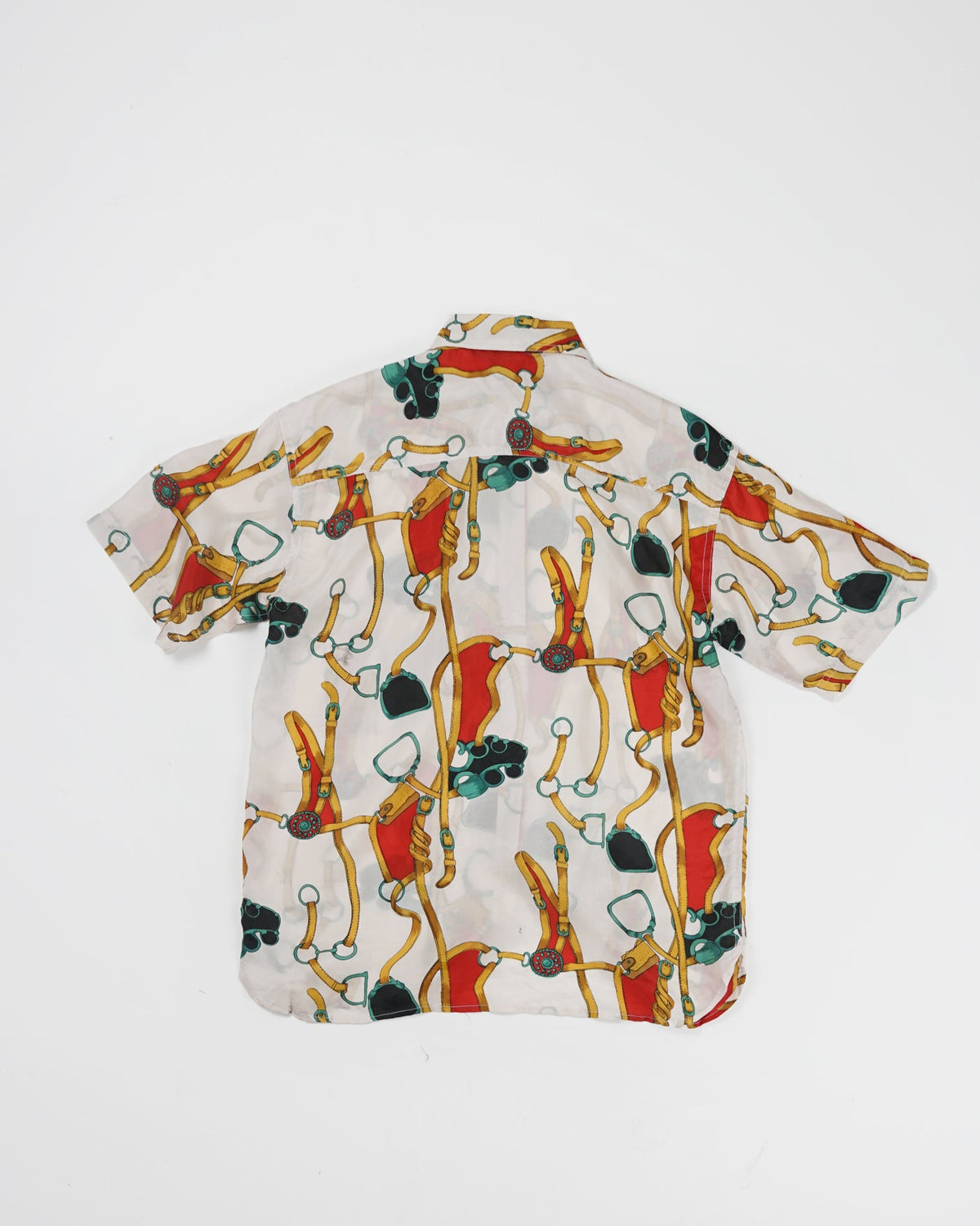 Silk Shirt Short Sleeve / Pattern M