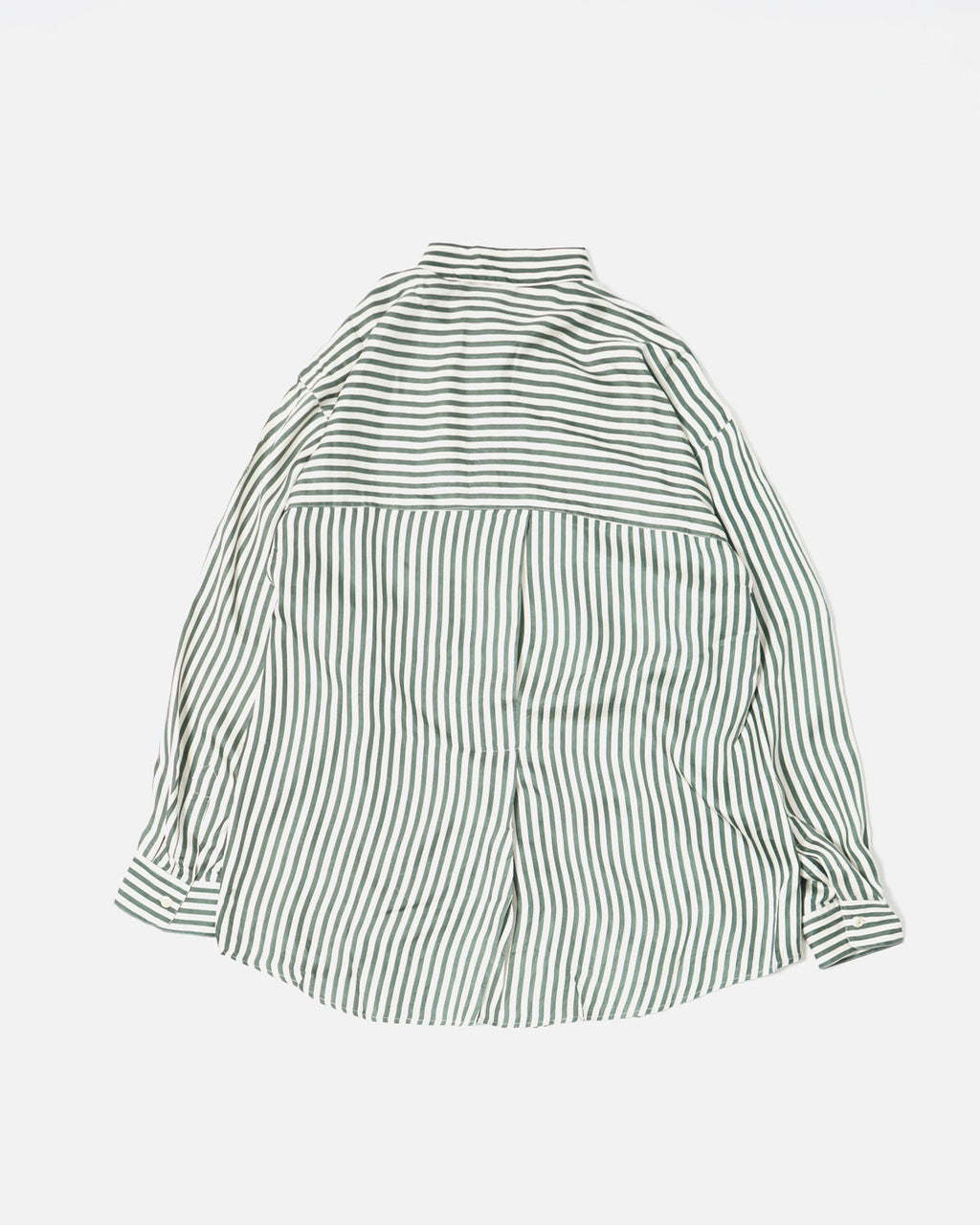 Stripe Silk Shirt / Green